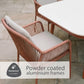 Malibu Terracotta 6 Seat Rectangular Dining Set