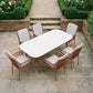 Malibu Terracotta 6 Seat Rectangular Dining Set