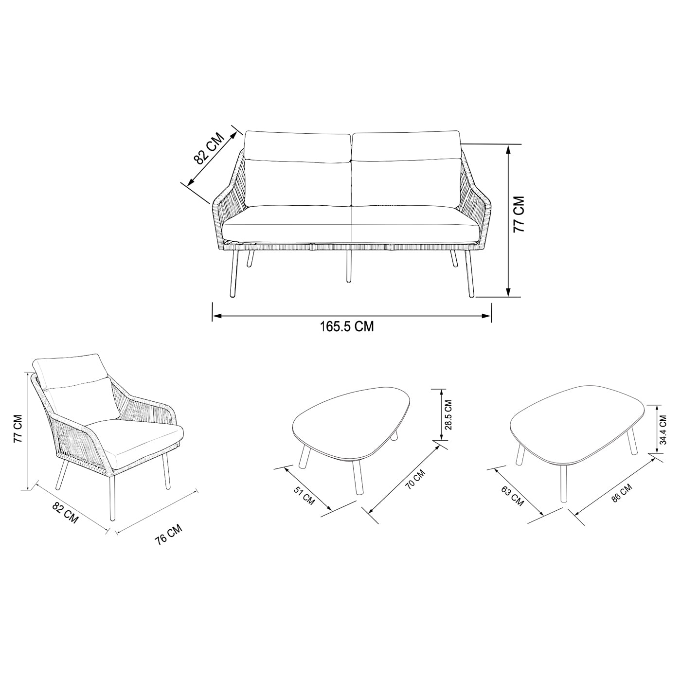 Malibu Pistachio Lounge Set