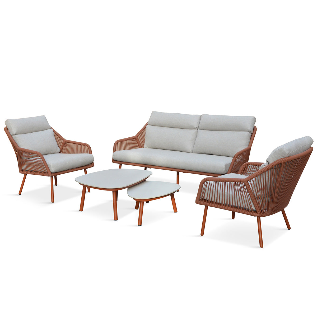 Malibu Terracotta Lounge Set
