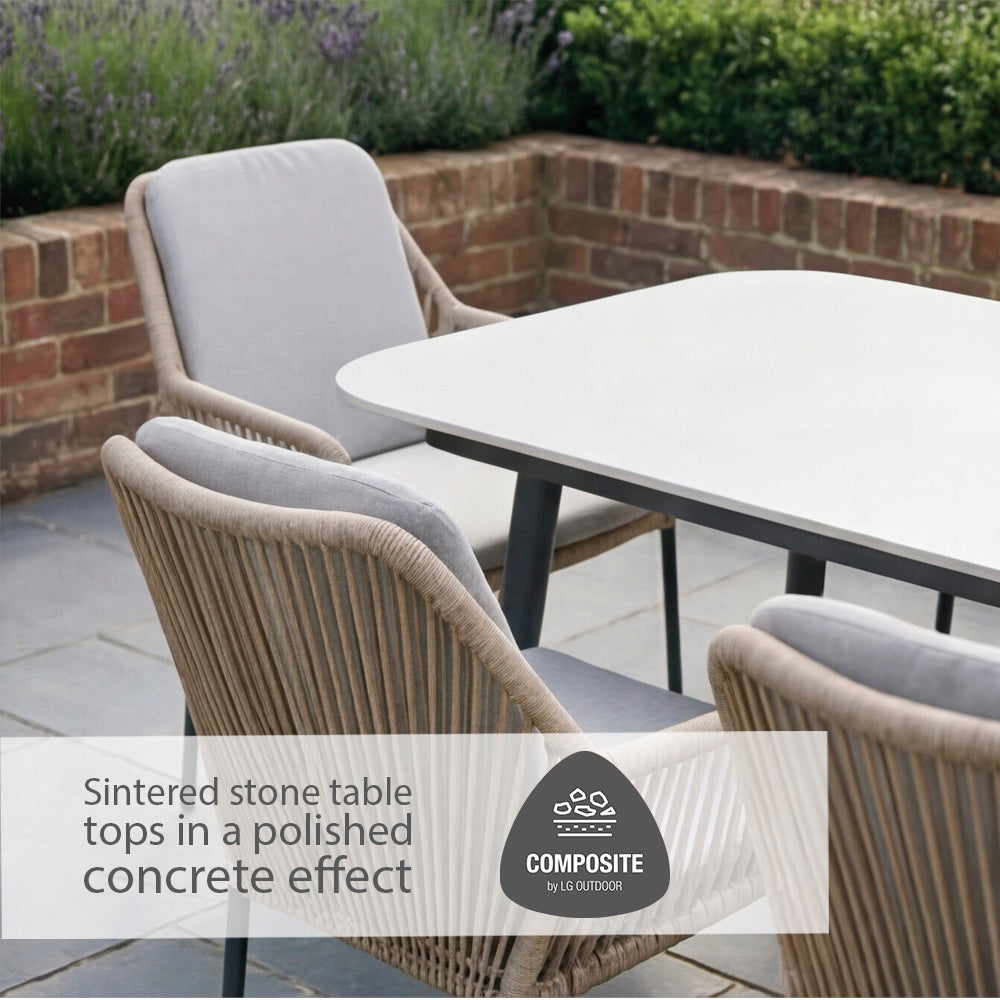 Malibu Wheat 6 Seat Rectangular Dining Set