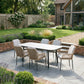 Malibu Wheat 6 Seat Rectangular Dining Set