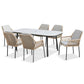 Malibu Wheat 6 Seat Rectangular Dining Set