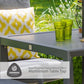 Milano 6 Seat Set with Highback Armchairs and 3.0m Parasol