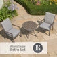Milano Taupe Bistro Set