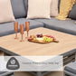 Monza Square Modular Dining Set with Adjustable Table
