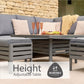 Monza Square Modular Dining Set with Adjustable Table