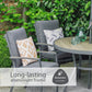 Monza 4 Seat Set with Highback Armchairs and 2.5m Parasol