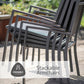 Monza 4 Seat Set with Highback Armchairs and 2.5m Parasol
