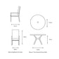 Monza 4 Seat Set with Highback Armchairs and 2.5m Parasol