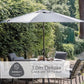 Monza 6 Seat Set with Highback Armchairs and 3.0m Parasol