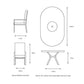 Monza 8 Seat Set with Lazy Susan, Highback Armchairs and 2.0 x 3.0m Parasol