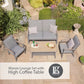 Monza Lounge Set with High Coffee Table