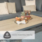 Monza Rectangular Modular Dining Set with Adjustable Table