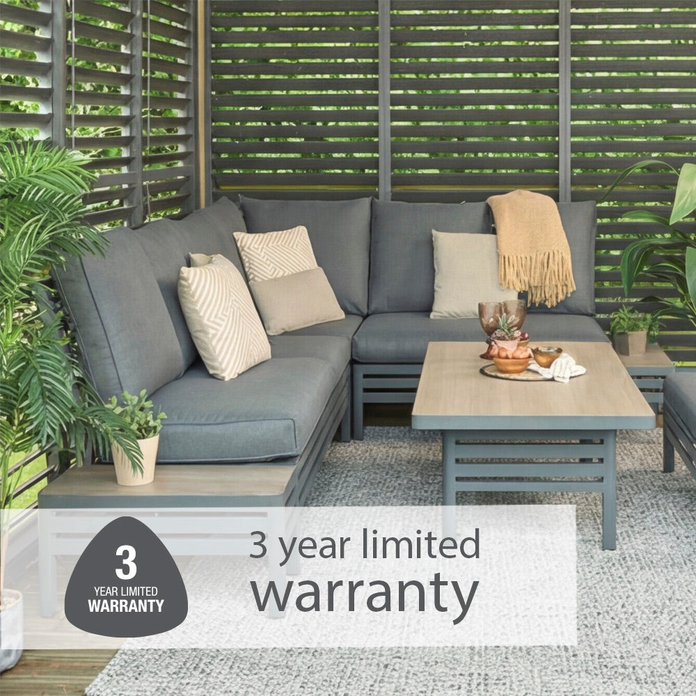 Monza Rectangular Modular Dining Set with Adjustable Table