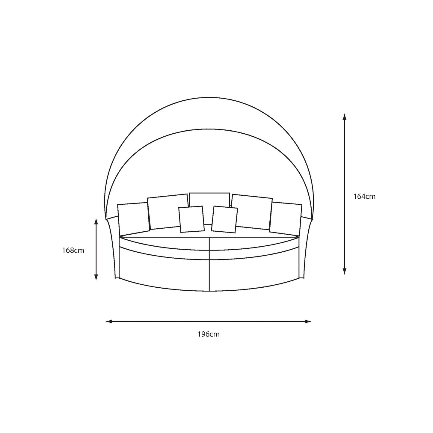 Monaco Sand Daybed