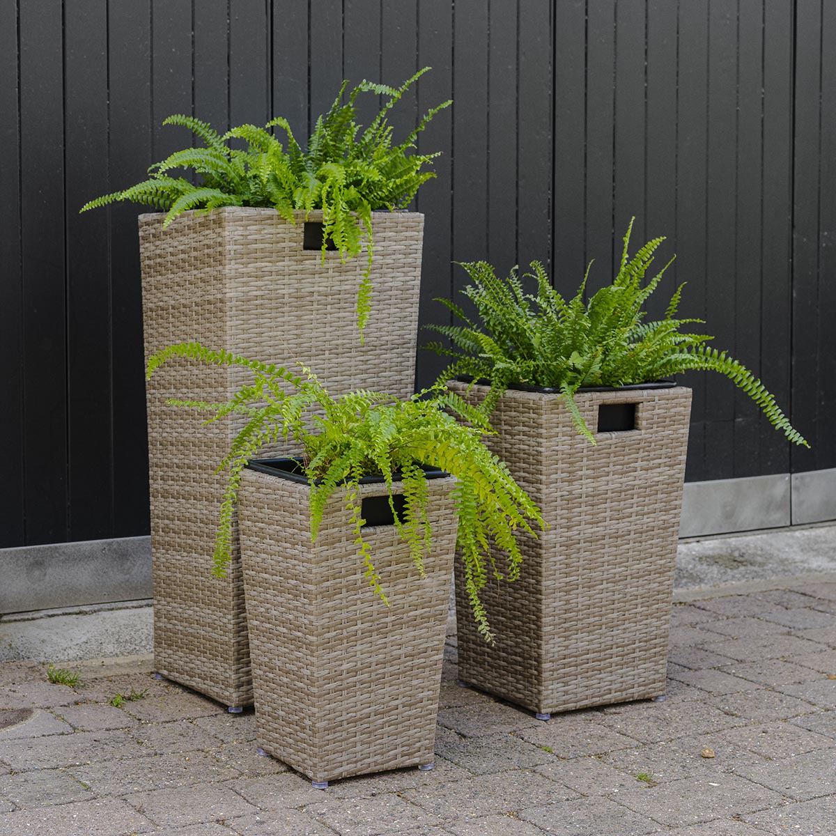 Monaco Sand Nested Planters - Set Of 3
