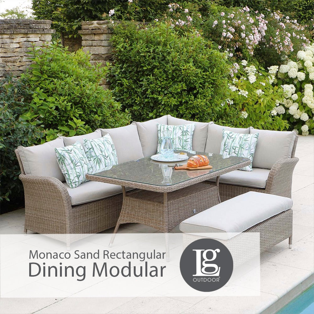 Monaco Sand Rectangular Dining Modular
