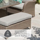 Monaco Sand Large Square Dining Modular