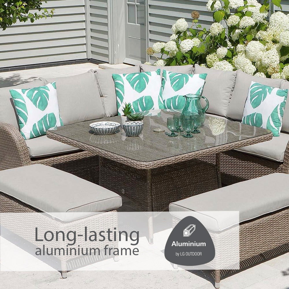 Monaco Sand Large Square Dining Modular