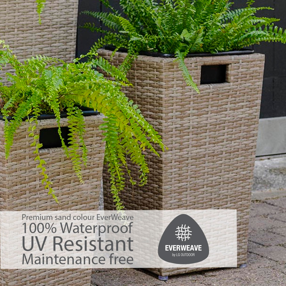 Monaco Sand Nested Planters - Set Of 3