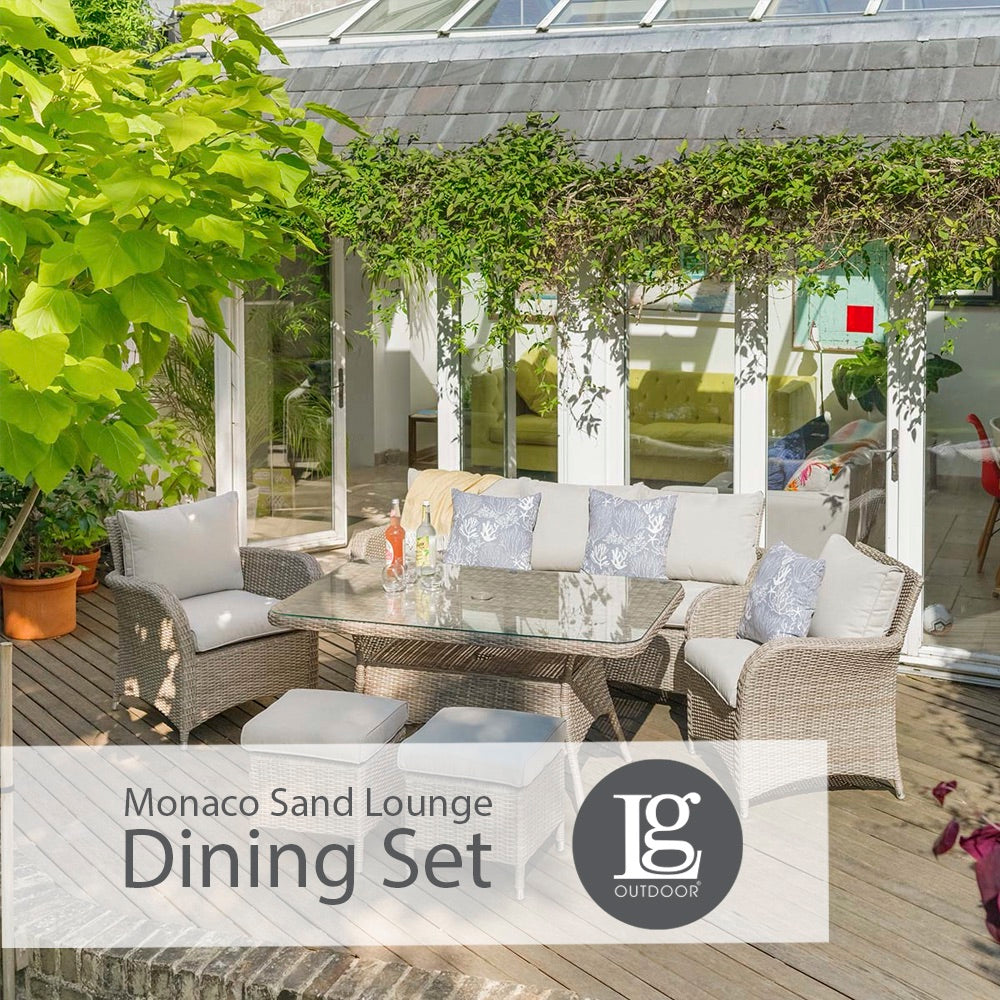 Monaco Sand Lounge Dining Set
