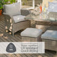 Monaco Sand Lounge Dining Set