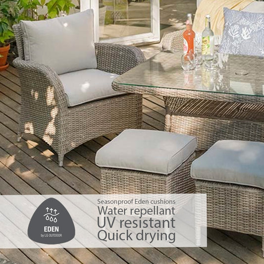 Monaco Sand Lounge Dining Set