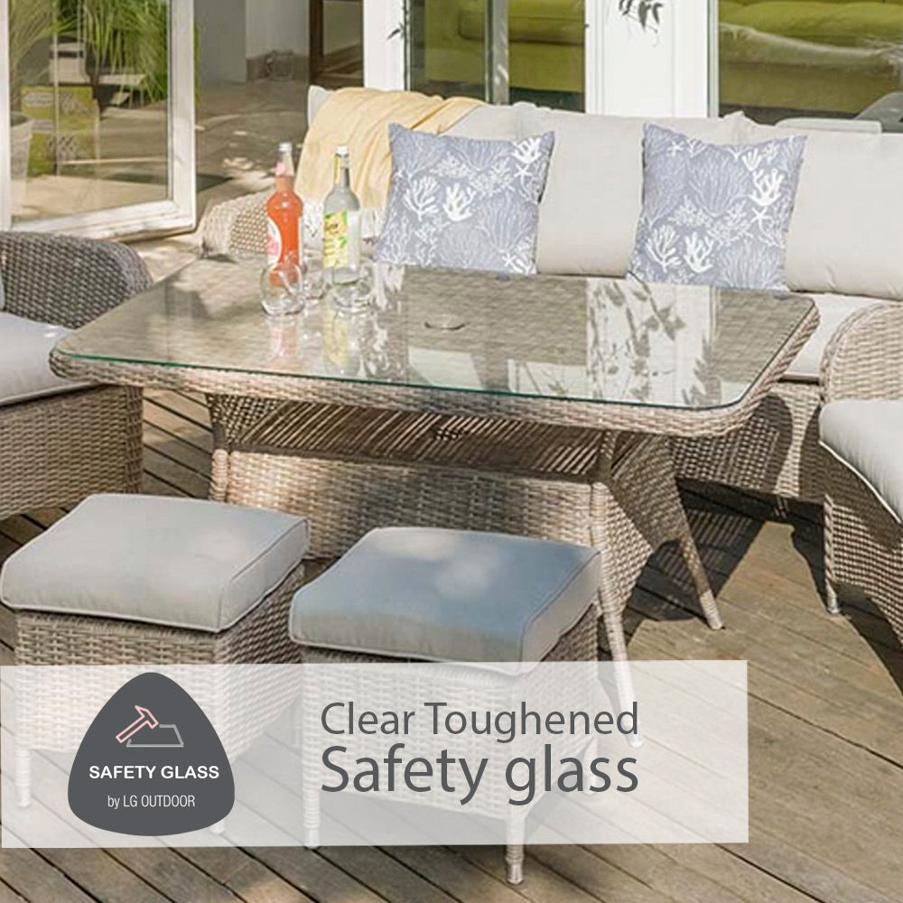 Monaco Sand Lounge Dining Set