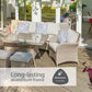 Monaco Sand Lounge Dining Set