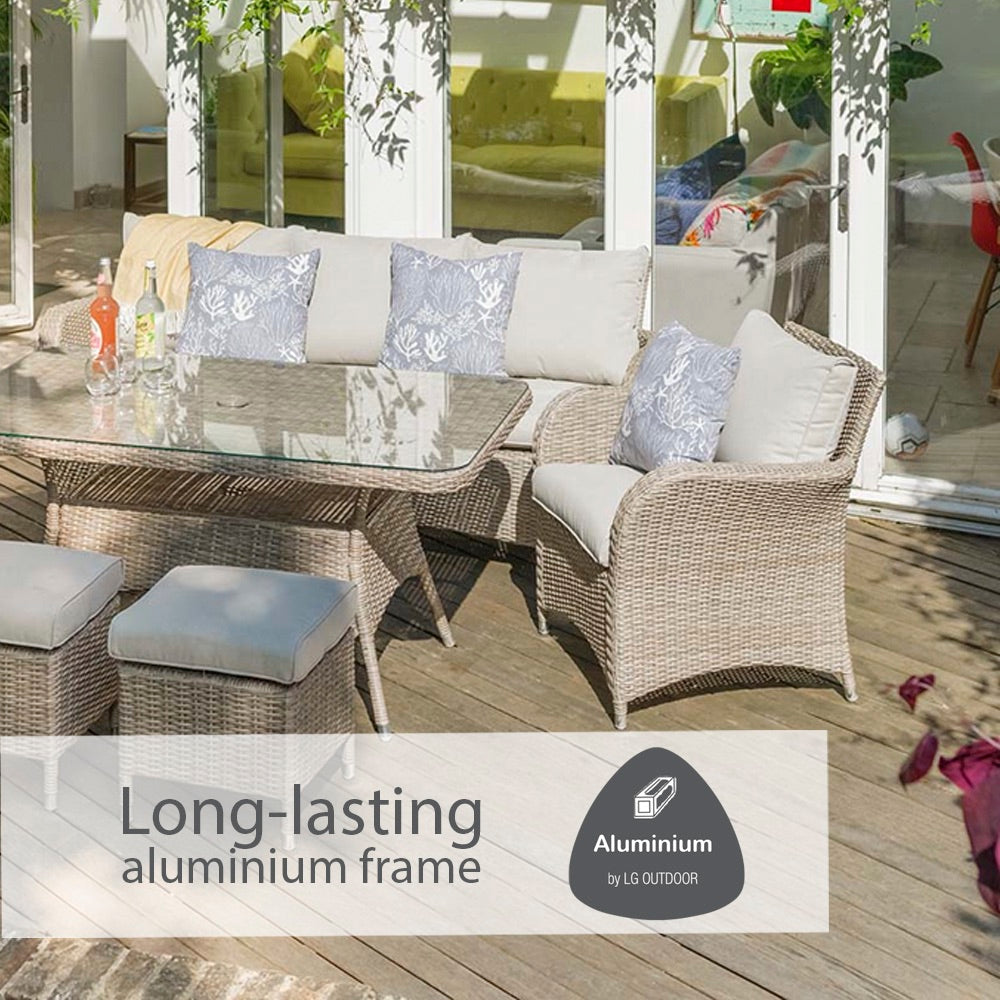 Monaco Sand Lounge Dining Set