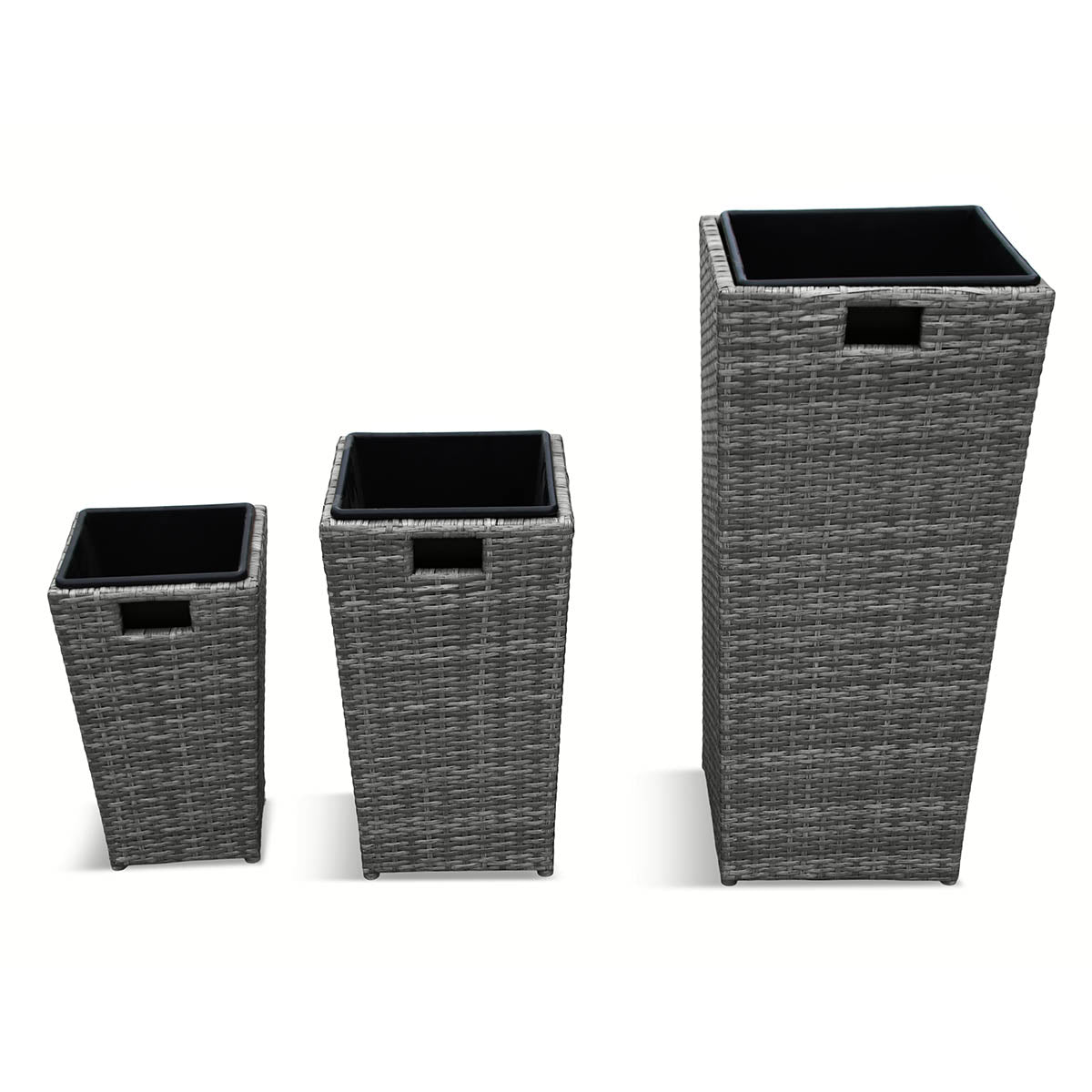 Monaco Stone Nested Planters - Set Of 3