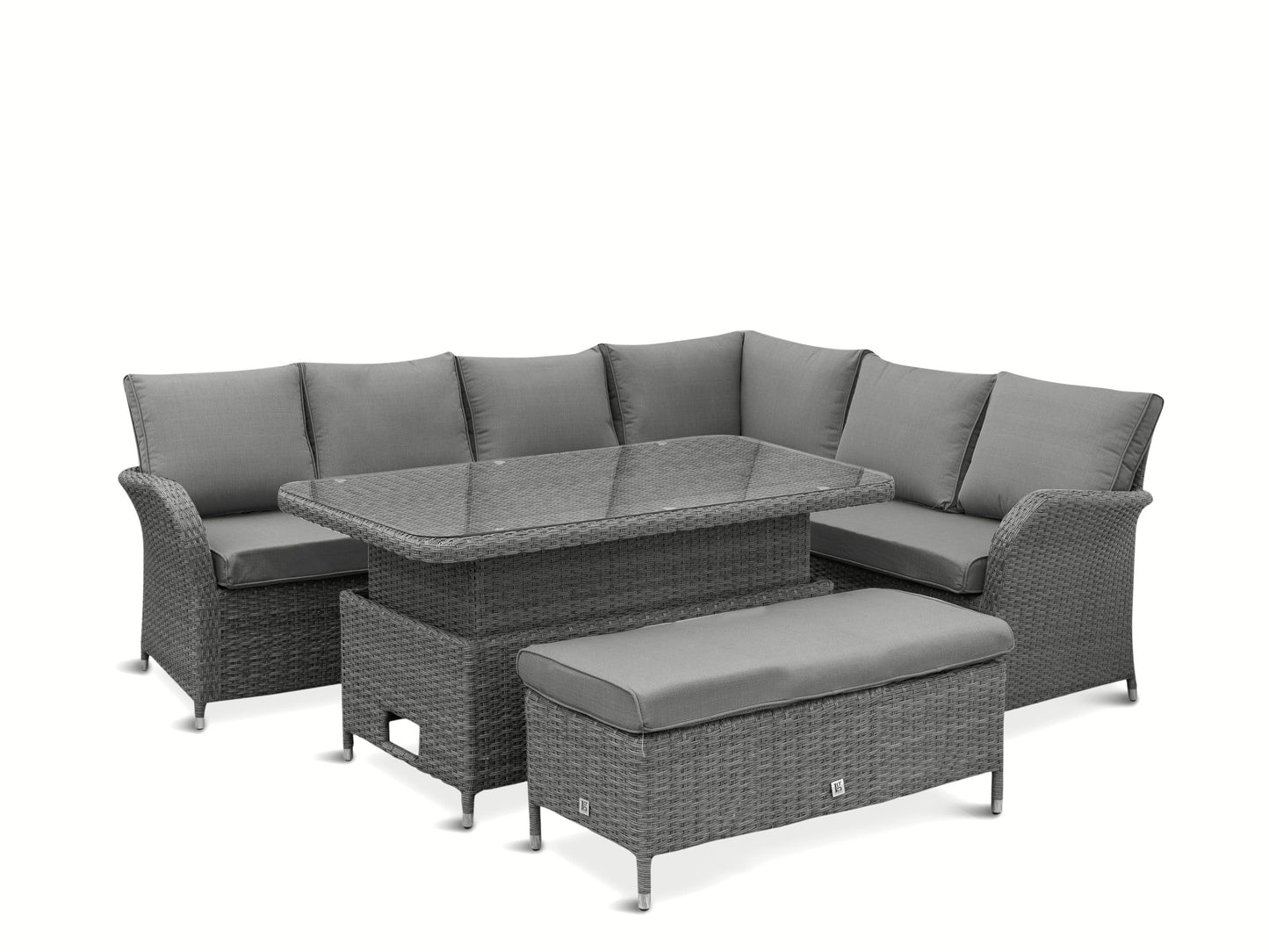 Monaco Stone Rectangular Dining Modular With Adjustable Table