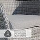 Monaco Stone 4 Seat Dining Set
