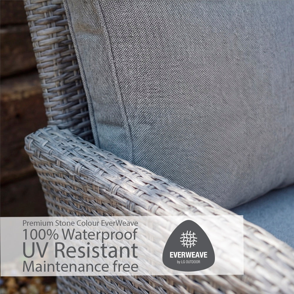 Monaco Stone Large Square Dining Modular With Adjustable Table