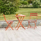 Napa Terracotta Folding Square Bistro Set