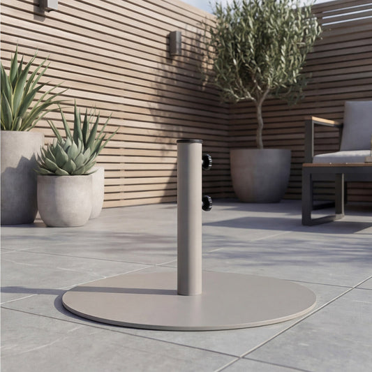 16KG Round Steel Base - Taupe