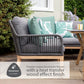 Peru Rectangular Modular Dining Set with Lounge Chair
