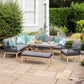 Peru Rectangular Modular Dining Set with Lounge Chair