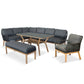Peru Rectangular Modular Dining Set with Lounge Chair