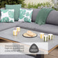 Peru Rectangular Modular Dining Set with Adjustable Table and Lounge Chair