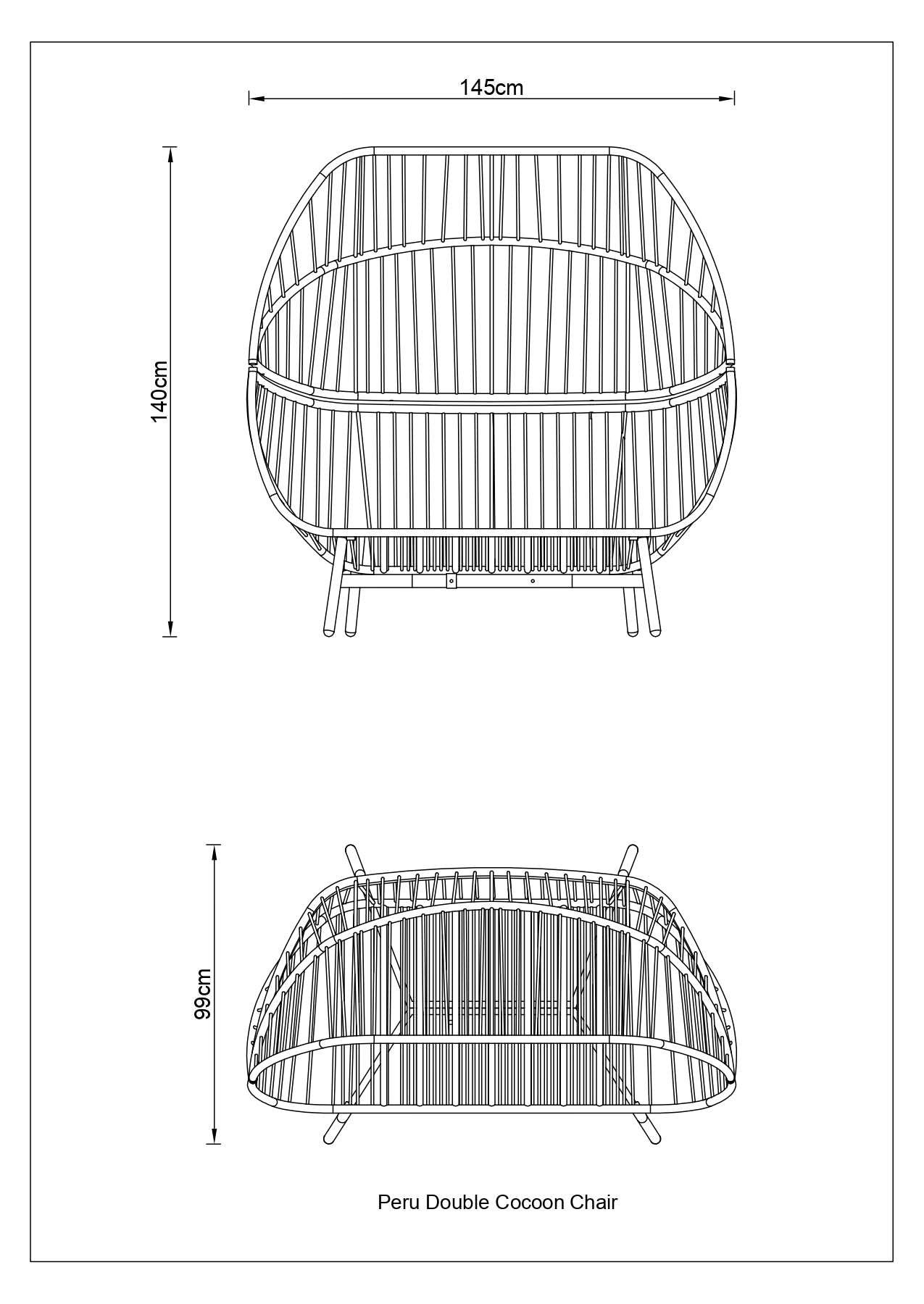Peru Double Cocoon Chair