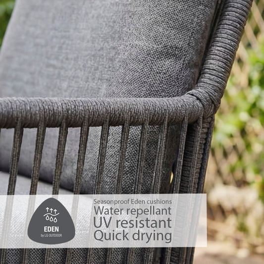 Peru 4 Seat Round Dining Set with 2.5m Parasol