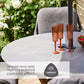 Peru 4 Seat Round Dining Set with 2.5m Parasol