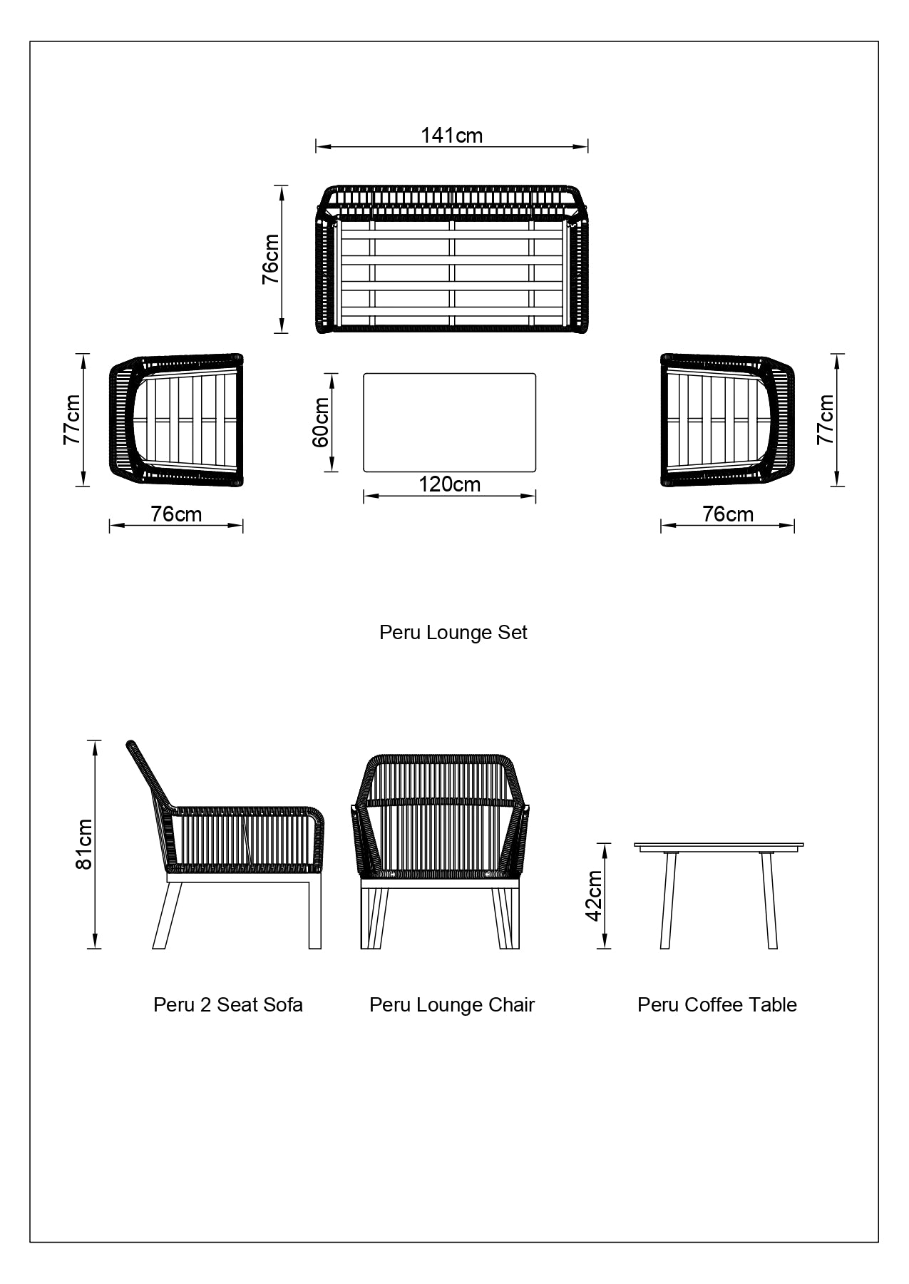 Peru Lounge Set