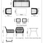 Peru Lounge Dining Set