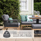 Peru Lounge Dining Set with Adjustable Table