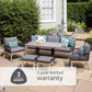 Peru Lounge Dining Set with Adjustable Table