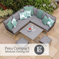 Peru Compact Modular Dining Set