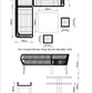 Peru Compact Modular Dining Set with Adjustable Table